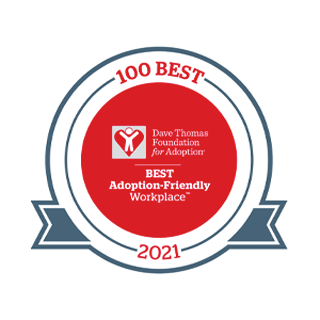 The Dave Thomas Foundation for Adoption - 100 Best Adoption-Friendly Workplaces 2021