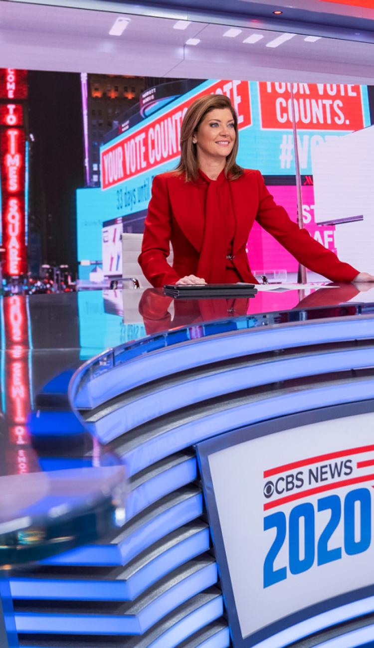 CBS News Unveils a New Studio for Election Night