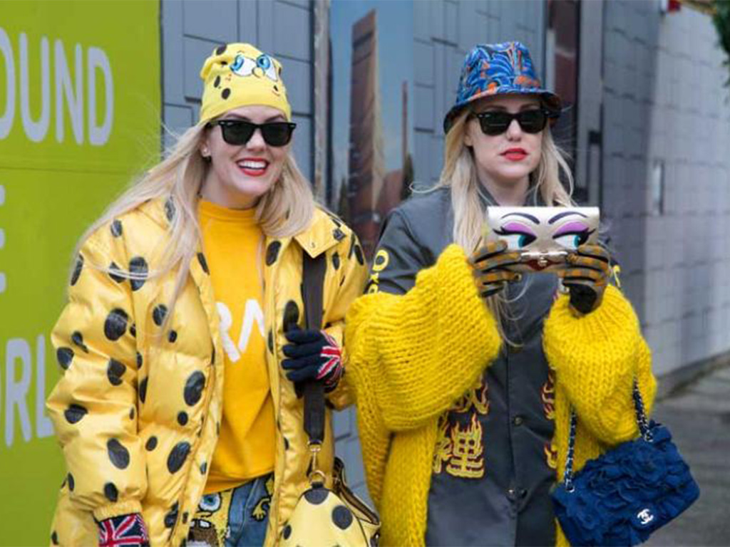 Fashion bloggers Sam Beckerman and Cailli Beckerman