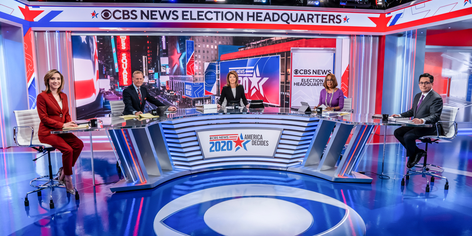 Margaret Brennan, John Dickerson, Norah O’Donnell, Gayle King, and Ed O’Keefe will anchor CBS News’ coverage on Election Night