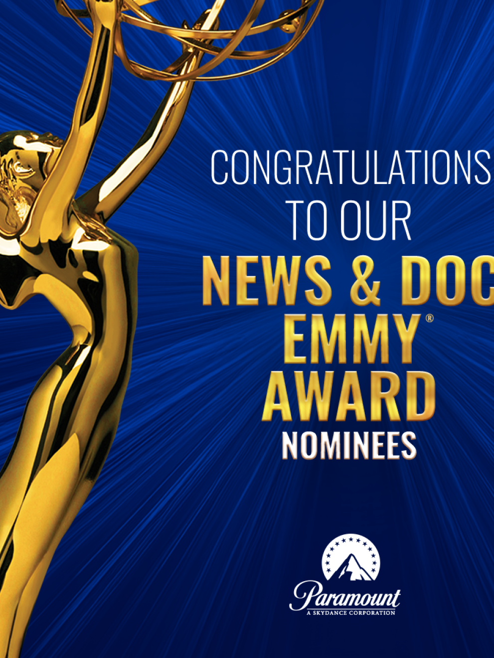 Paramount Earns 18 News & Documentary Emmy® Award Nominations 