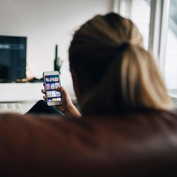 Woman on her phone