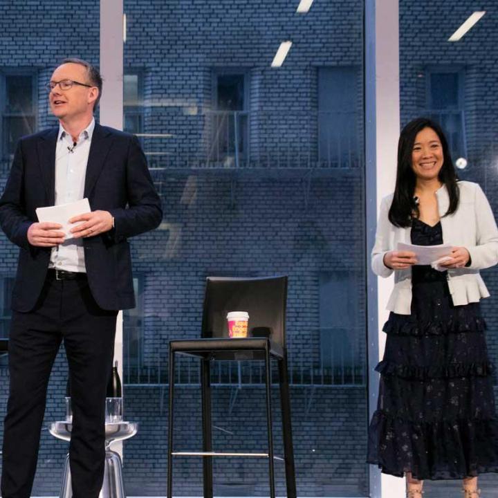 David Lynn and Melody Tan at a Spark session