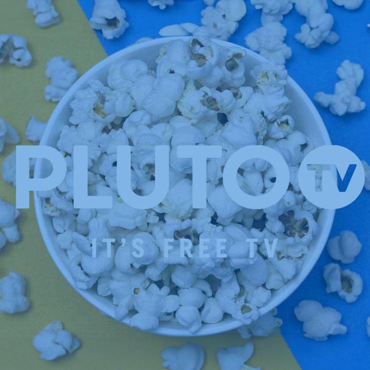 Pluto TV logo and Popcorn