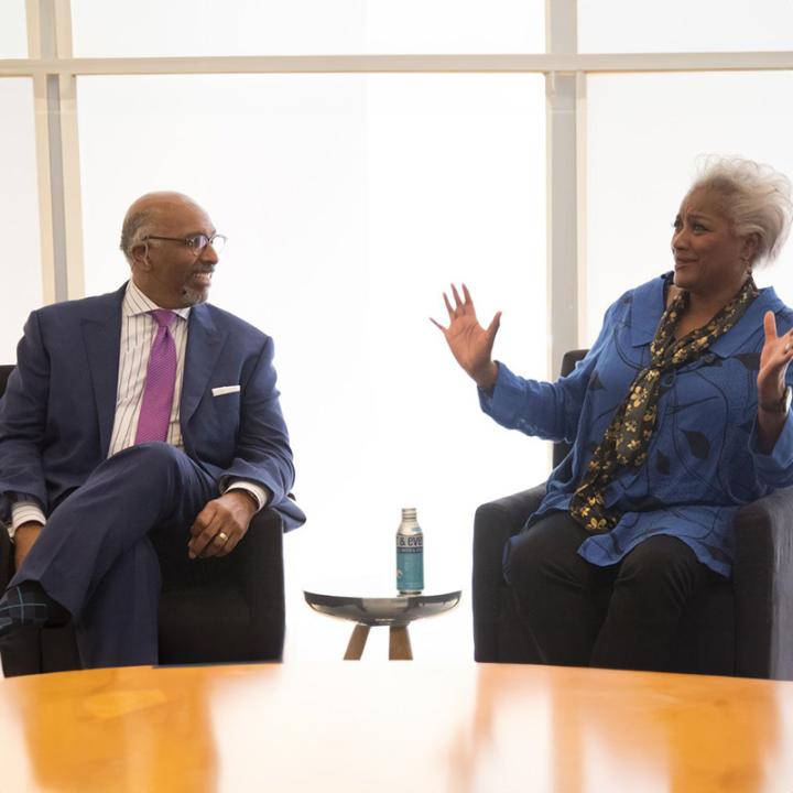 Michael Steele and Donna Brazile 