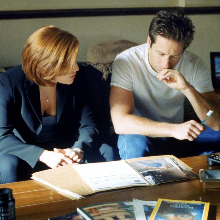 Mulder and Scully in 'The X-Files'