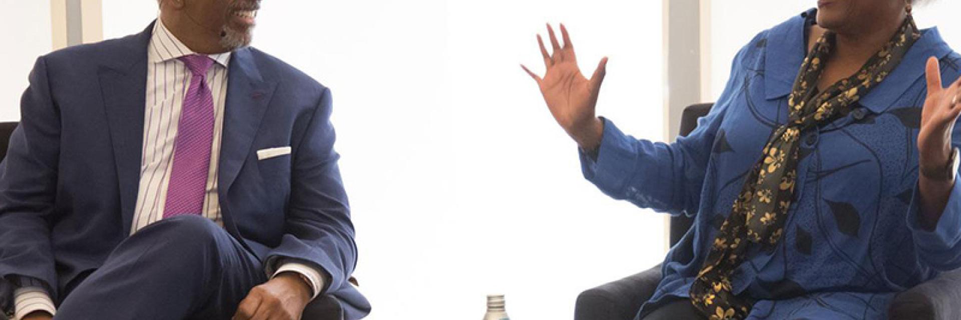 Michael Steele and Donna Brazile 
