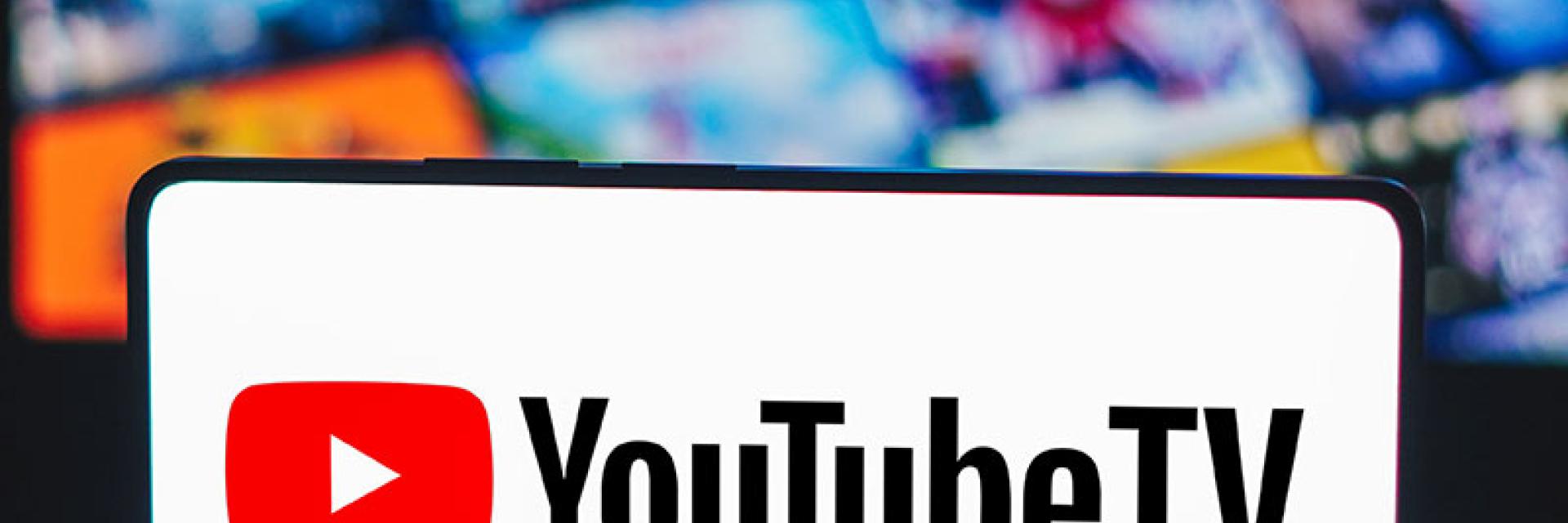 YouTube TV on a mobile device 