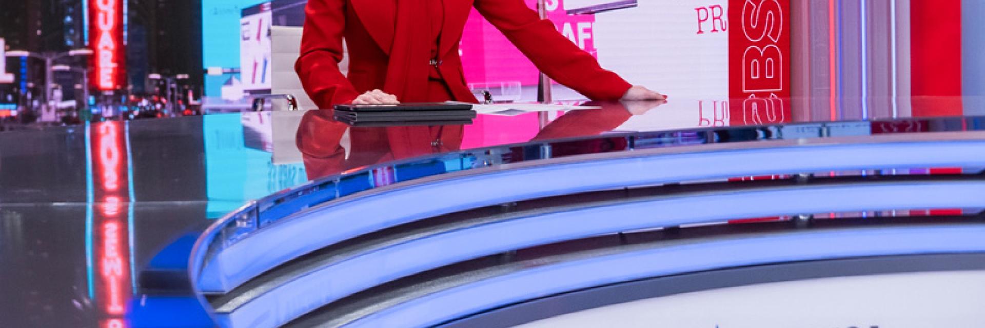 Norah O'Donnell at the CBS Studio