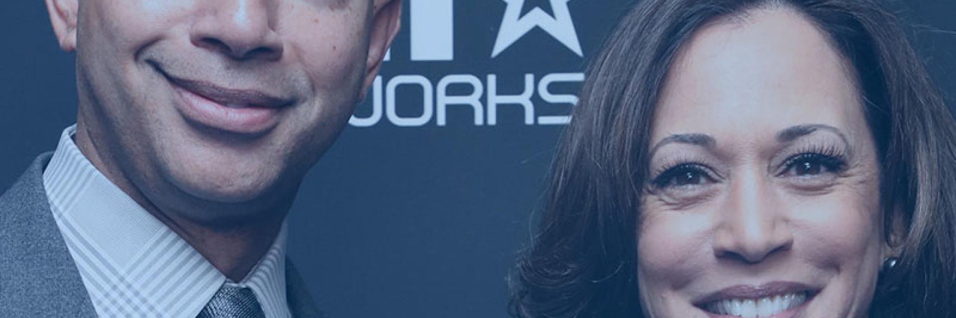 Scott Mills & Kamala Harris