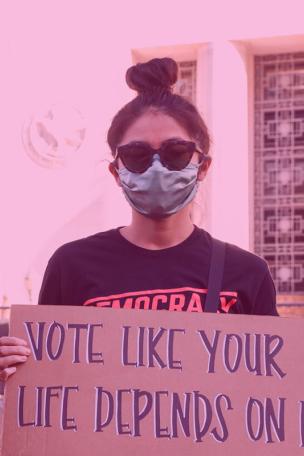 Urging Youth to Vote for Their Lives